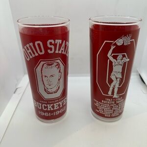 Ohio State Buckeyes Red Glass Set